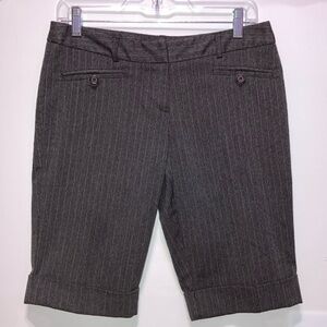 NoBo Juniors 7 gray pinstripe suit stretch  bermuda shorts GUC 11181